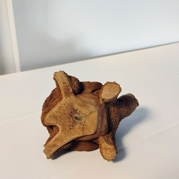 Vintage 1980s Tortoise Turtle Figurines by Don James Signed Stone Critter - Picture 9 of 15